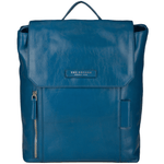 Italian Leather Backpack Blue/ruthenium : 63616 01 6B NH