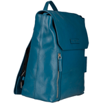 Italian Leather Backpack Blue/ruthenium : 63616 01 6B NH