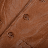 Leather Waistcoat Tan/app: MEN VEST