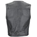 Leather Waistcoat Gray: MEN VEST