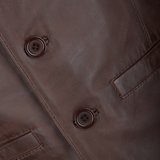 Leather Waistcoat Mid Brown/app: MEN VEST