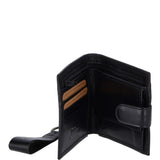 Leather Wallet and Keyring Gift Set Black : GS-1287