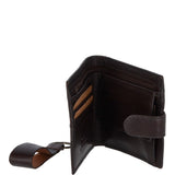 Leather Wallet and Keyring Gift Set Brown : GS-1287