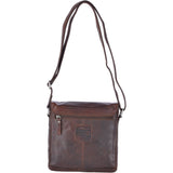 Leather Vintage Flight Shoulder Bag Brandy : F-84