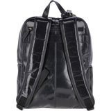 Vegetable Tanned Leather Backpack Black : 11319