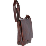 Medium Leather Vintage Messenger Bag Tan :  Adam