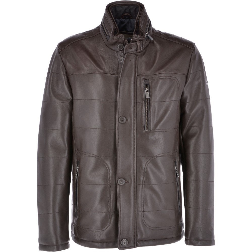 Leather Jacket Dark Brown : Ben