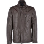 Leather Jacket Dark Brown : Ben
