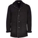 Mens Classic Sheepskin Coat Black: KE 884 BOX
