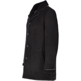 Mens Classic Sheepskin Coat Black: KE 884 BOX
