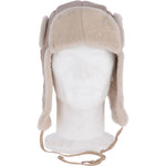 Unisex Sheepskin Trapper Hat Stone: 208