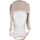 Unisex Sheepskin Trapper Hat Stone: 208