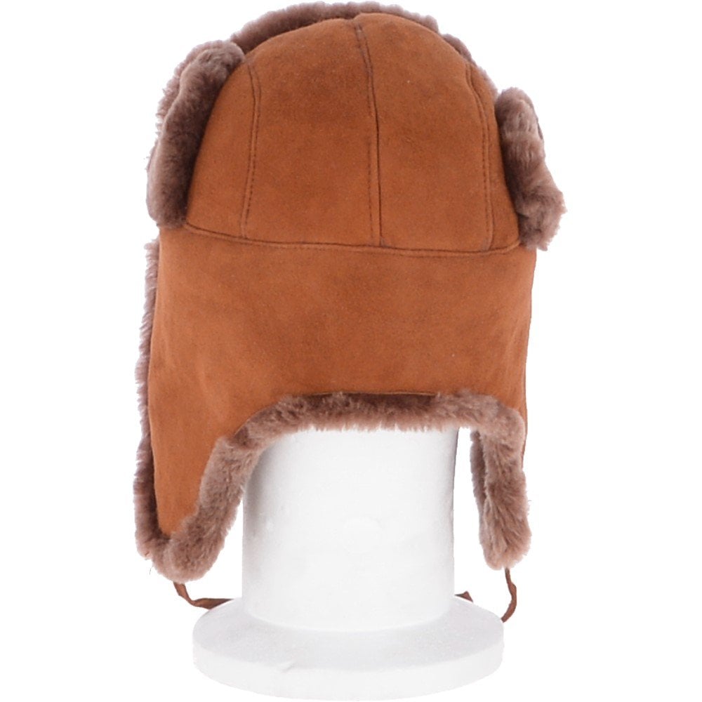 Unisex Sheepskin Trapper Hat Whisky: 208