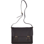 14 Inch Leather Satchel Brown : Josh