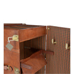 The Bridge Vintage Large Italian Vegetable Tanned Leather Saddle Trunk Brown: 8840401