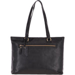 Large Vintage Leather Handbag Black – G29