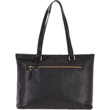 Large Vintage Leather Handbag Black – G29