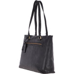 Large Vintage Leather Handbag Black – G29