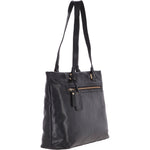 Large Vintage Leather Handbag Black – G29