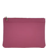 Large Padded Leather Pouch Bag Fuchsia – 62093