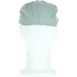 8 Panel Leather Flat Cap Pale Blue: CAP-03
