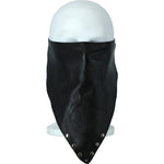 Leather Embossed Bandana Face Mask Black: FACE MASK