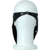 Leather Embossed Bandana Face Mask Black: FACE MASK