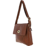 Michigan Leather Messenger Bag Cognac: M-57
