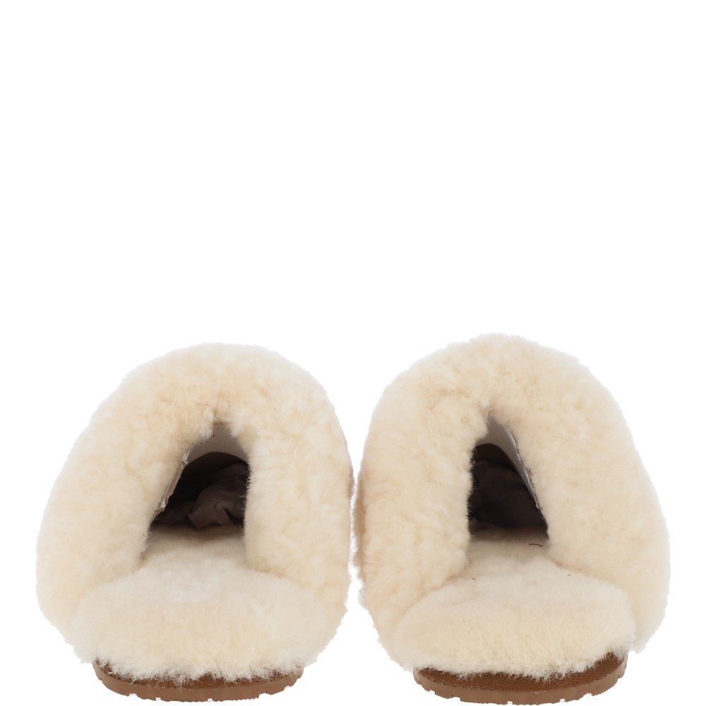 Classic Ladies  Suede Sheepskin Slippers Chestnut