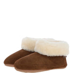 Sheepskin Slippers Chestnut: LADIES BOOTYS