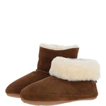 Sheepskin Slippers Chestnut: LADIES BOOTYS