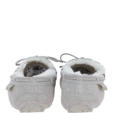 Women's Classic Suede Sheepskin Moccasin Slippers Light Grey: LADIES MOCCASSINS