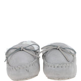 Women's Classic Suede Sheepskin Moccasin Slippers Light Grey: LADIES MOCCASSINS