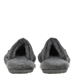 Fenland Classic Mens Suede Sheepskin Slippers Grey