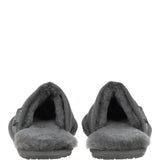 Fenland Classic Mens Suede Sheepskin Slippers Grey