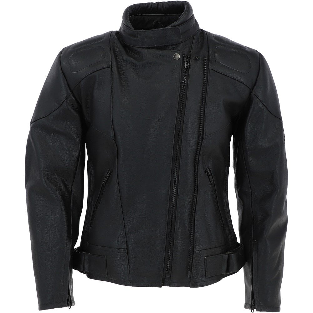 Mens Fashion Cowhide Leather Jacket Black: BIKER 220