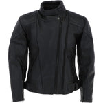 Mens Fashion Cowhide Leather Jacket Black: BIKER 220