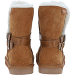 Fenland Classic 8" Suede Sheepskin Belt Boots: S/SKIN BOOT BELT