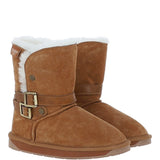 Fenland Classic 8" Suede Sheepskin Belt Boots: S/SKIN BOOT BELT