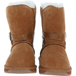 Fenland Classic 8" Suede Sheepskin Belt Boots: S/SKIN BOOT BELT