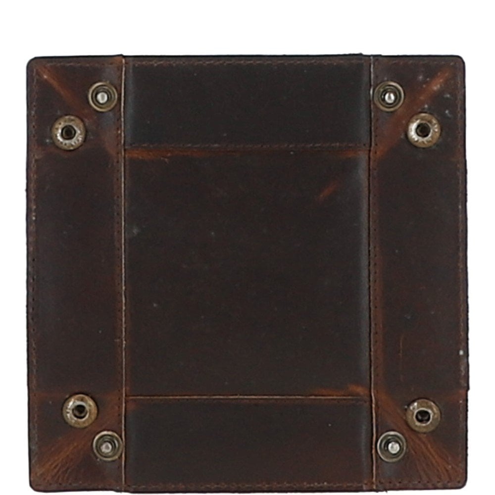 Medium Leather Tidy Tray Copper Brown: MEDIUM COIN TRAY