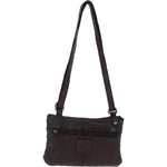 Vintage Woven Classic Leather Crossbody Bag Dark Brown: D-70