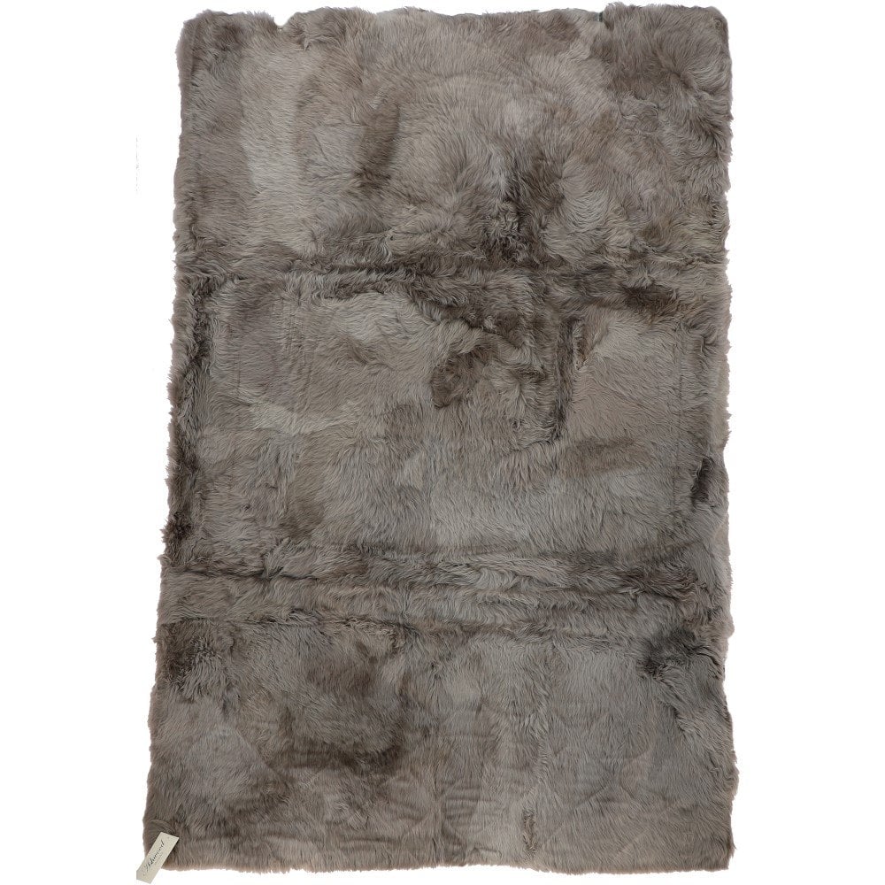 Ashwood Sheepskin Quilted Lined Carpet Mushroom