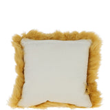 Ashwood Sheepskin Cushion Ochre