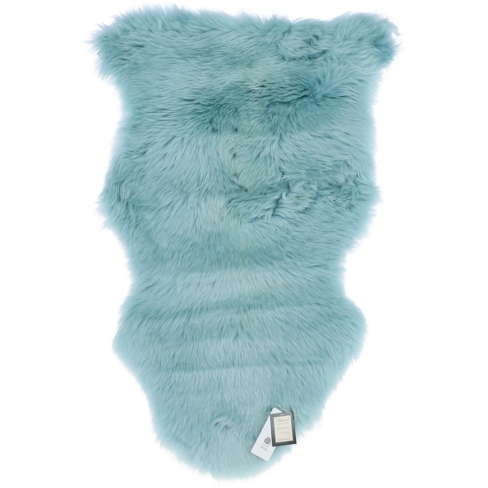 Ashwood Single Australian Sheepskin Rug Duck Egg