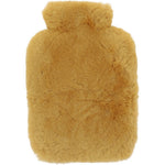 Natural Sheepskin Hot Water Bottle Cover Ochre: WOOL WATER