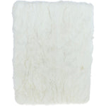 Ashwood Large Rabbit Fur Footstool Ottoman Ivory: RABBIT STOOL