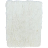 Ashwood Large Rabbit Fur Footstool Ottoman Ivory: RABBIT STOOL