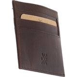 Waxy Leather Classic 6 Card Holder Wallet Brown: W-84