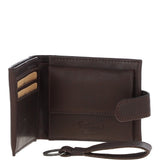 Waxy Leather RFID Wallet & Key Ring Set Brown: W-85